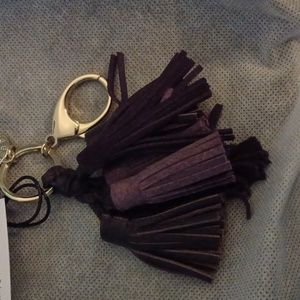 Leather tassle for clutch